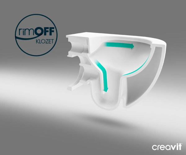 Унитаз подвесной безободковый Creavit Free FE322-11CB00E-0000